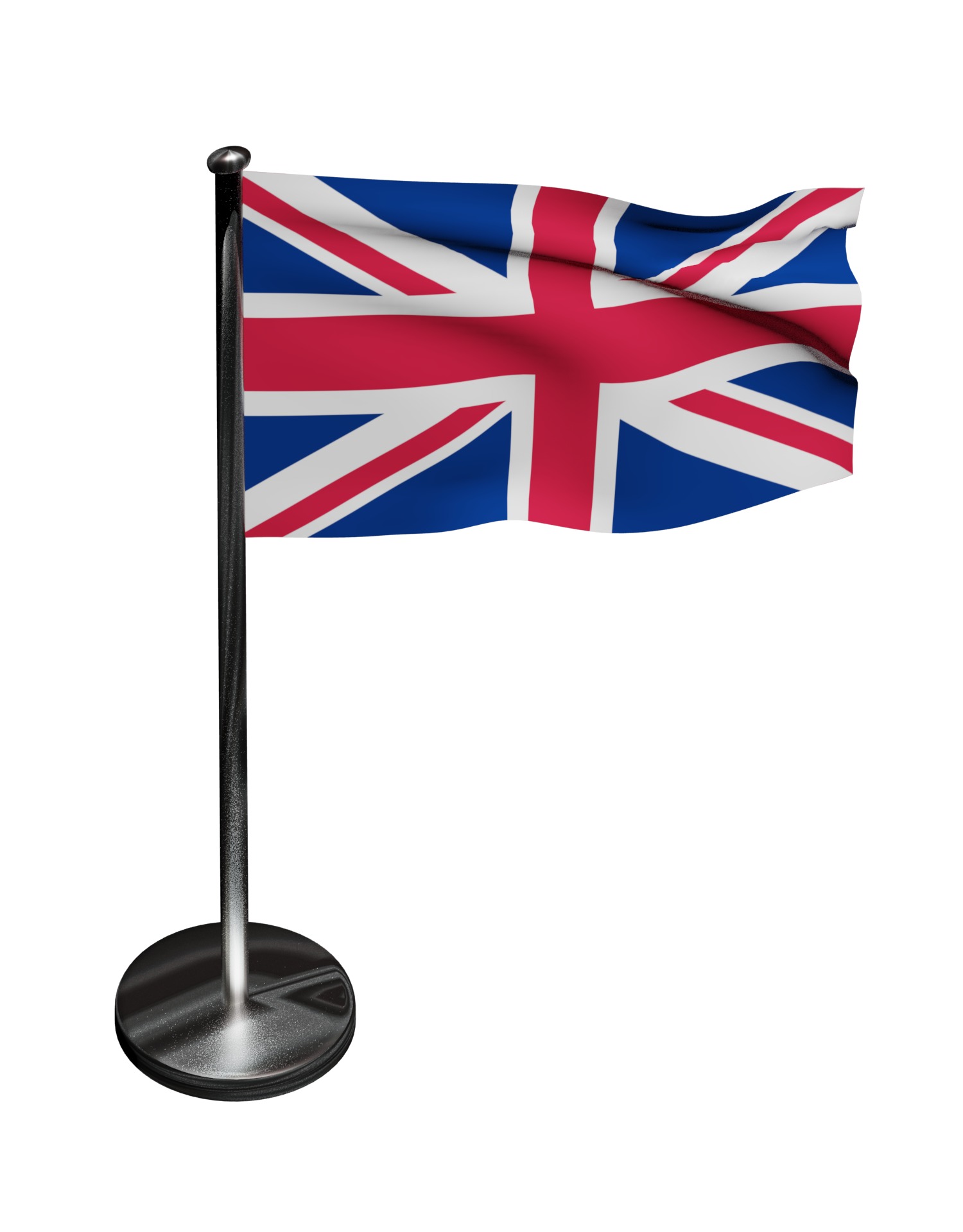 United Kingdom flag UK 3D model_1