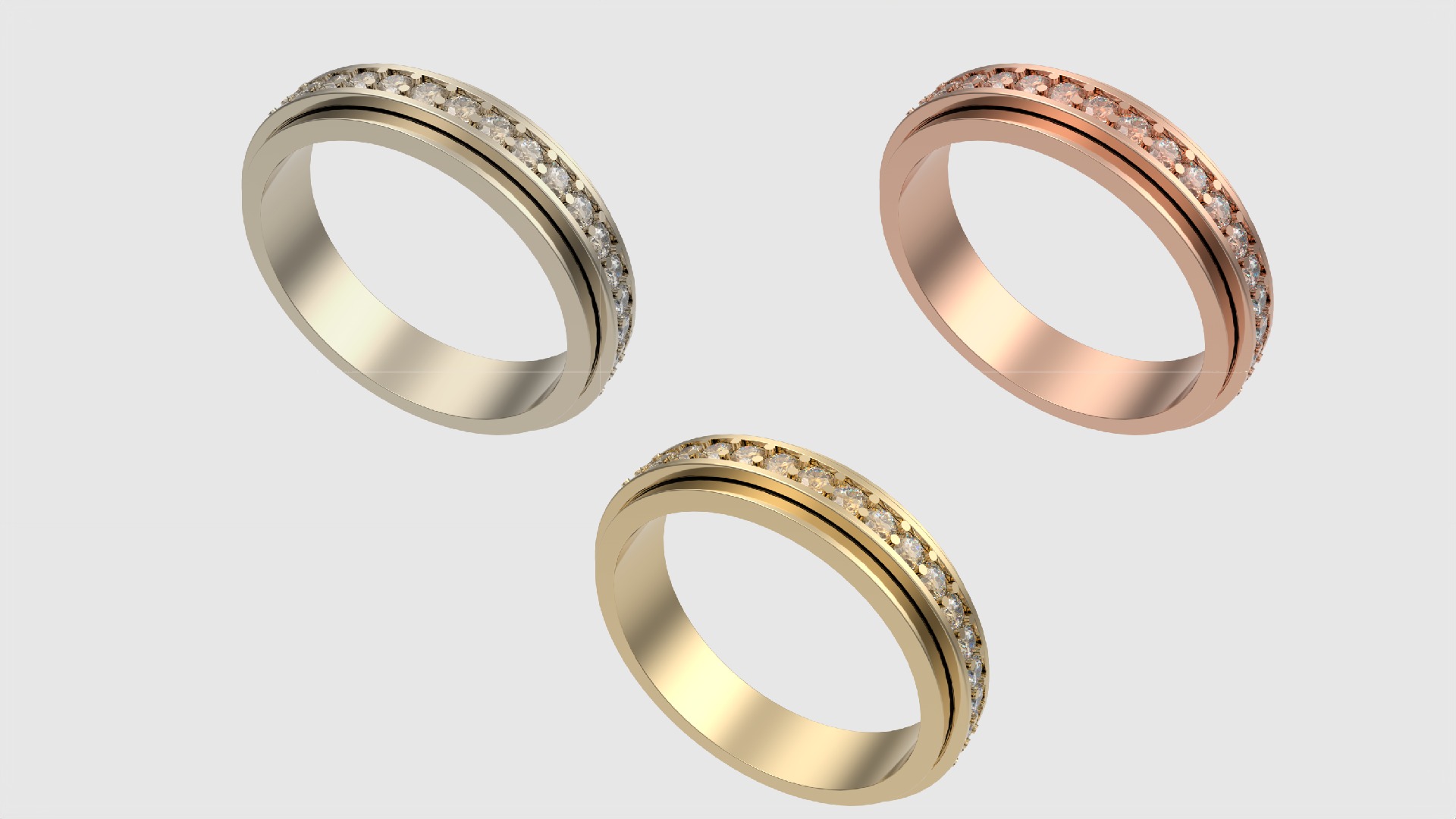 Classic Channel-Set Eternity Ring JDBCo 3D print model_2
