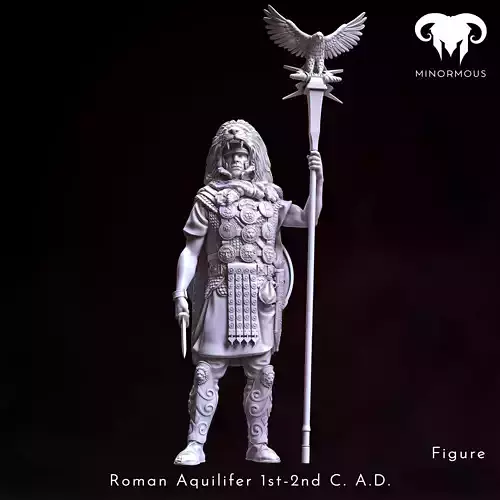 Figure - Roman Aquilifer 1st-2nd CAD Looking at the Battlefield 3D print model