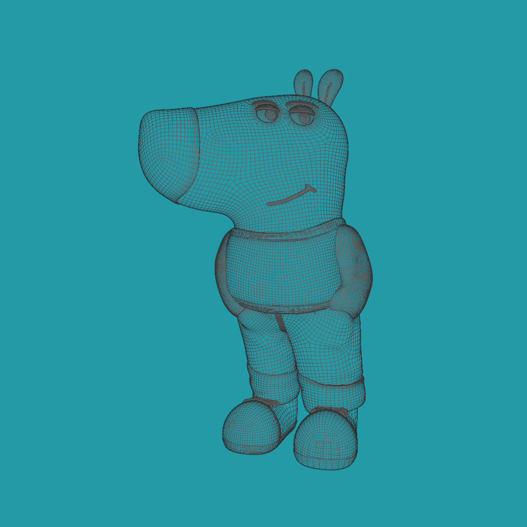 CHILL GUY 3D CHARACTER  Low-poly 3D model_2