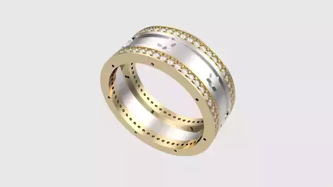 Jewish Dual-Tone Enamel Ring JDBCo