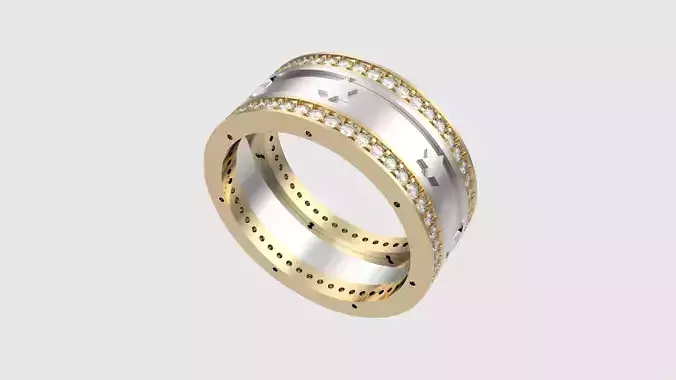 Jewish Two-Tone Enamel Ring JDBCo