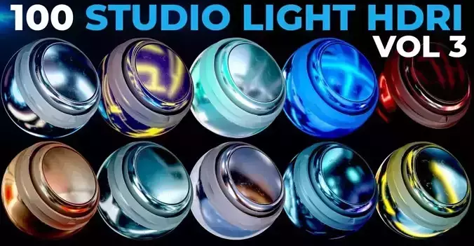 100 HDRI Studio Lights