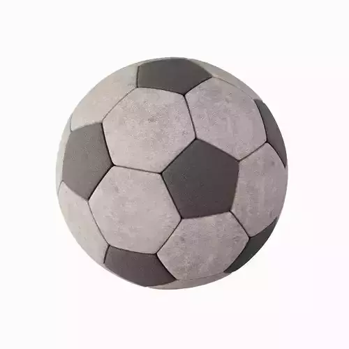 Old Leather Soccer Ball 02