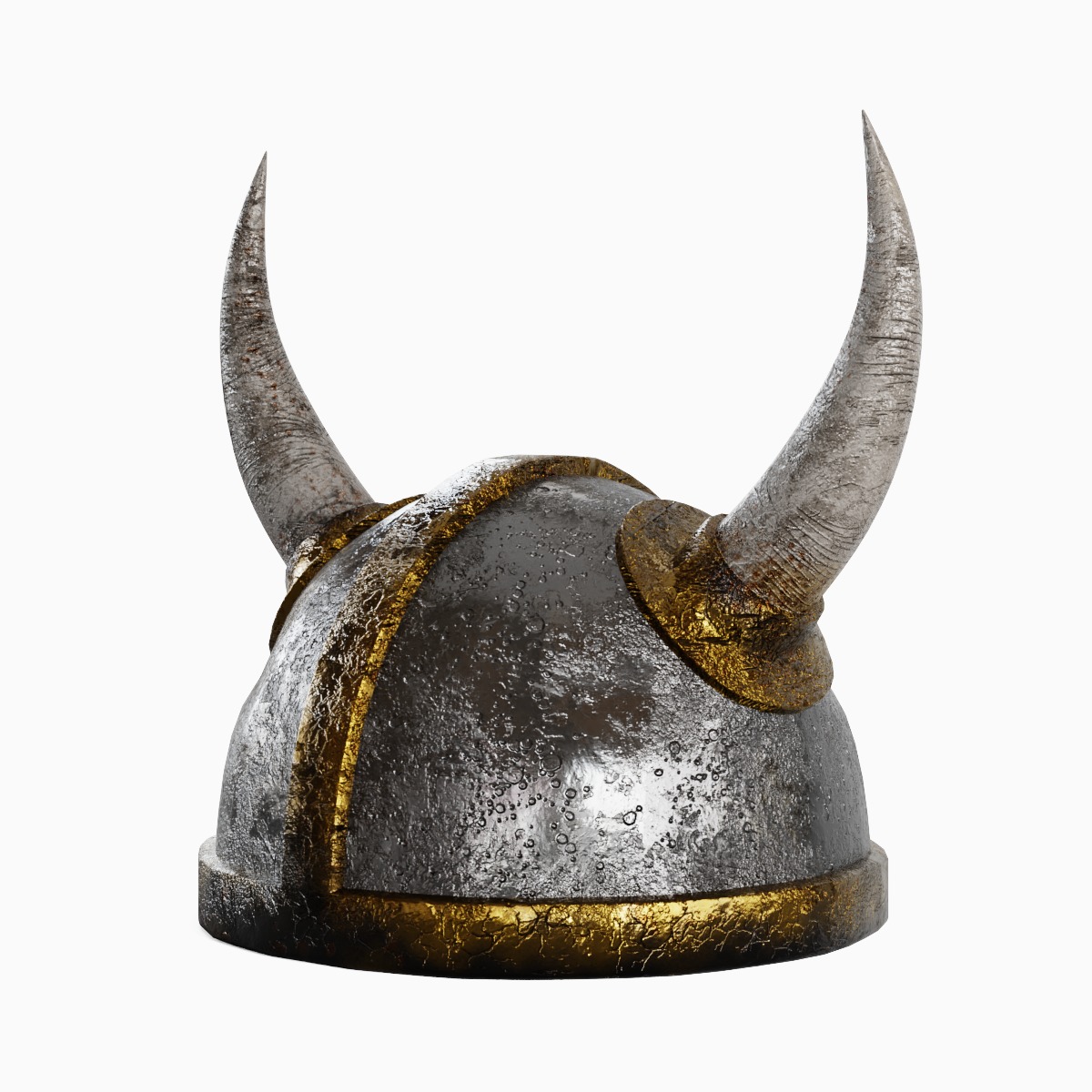 Viking Helmet 02 3D model_3