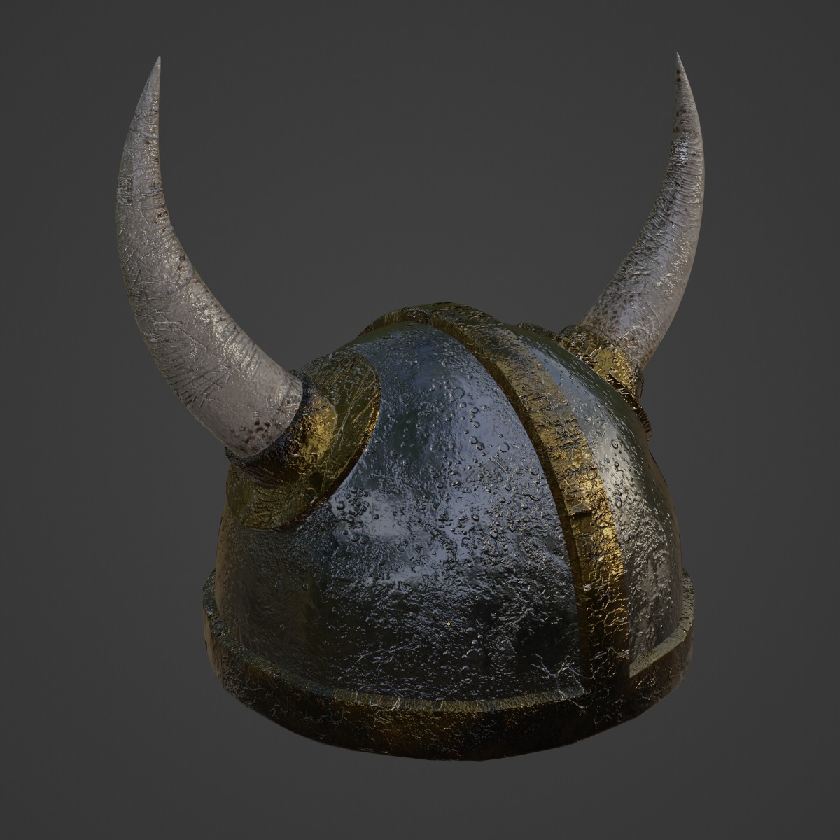 Viking Helmet 02 3D model_6