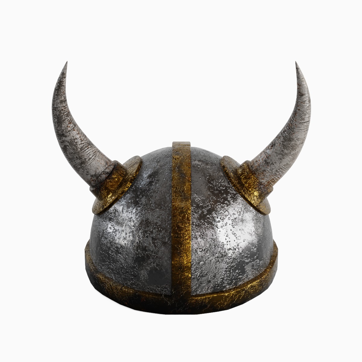 Viking Helmet 02 3D model_4
