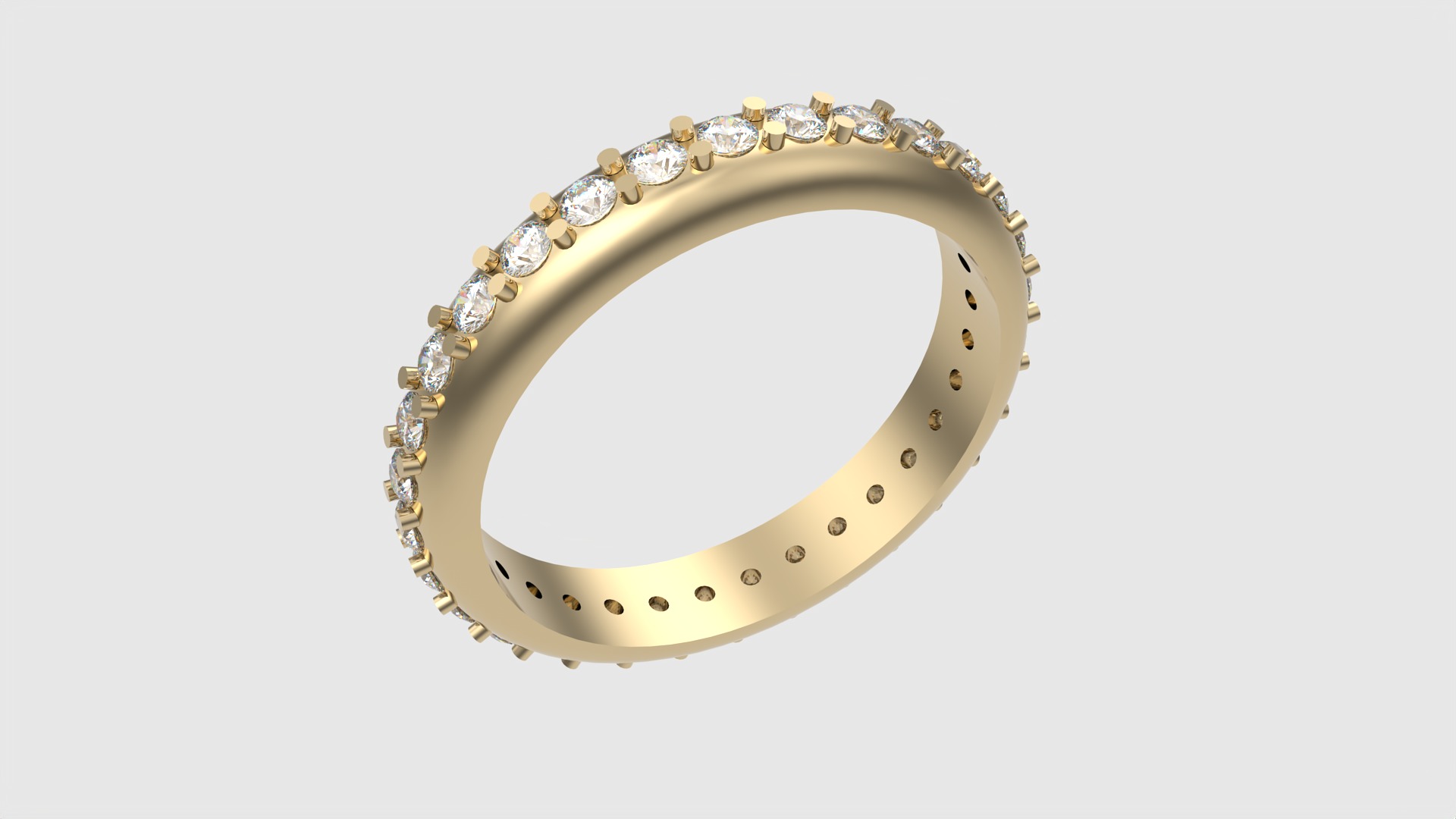 Classic Eternity Band with Prong Setting JDBCo 3D print model_17