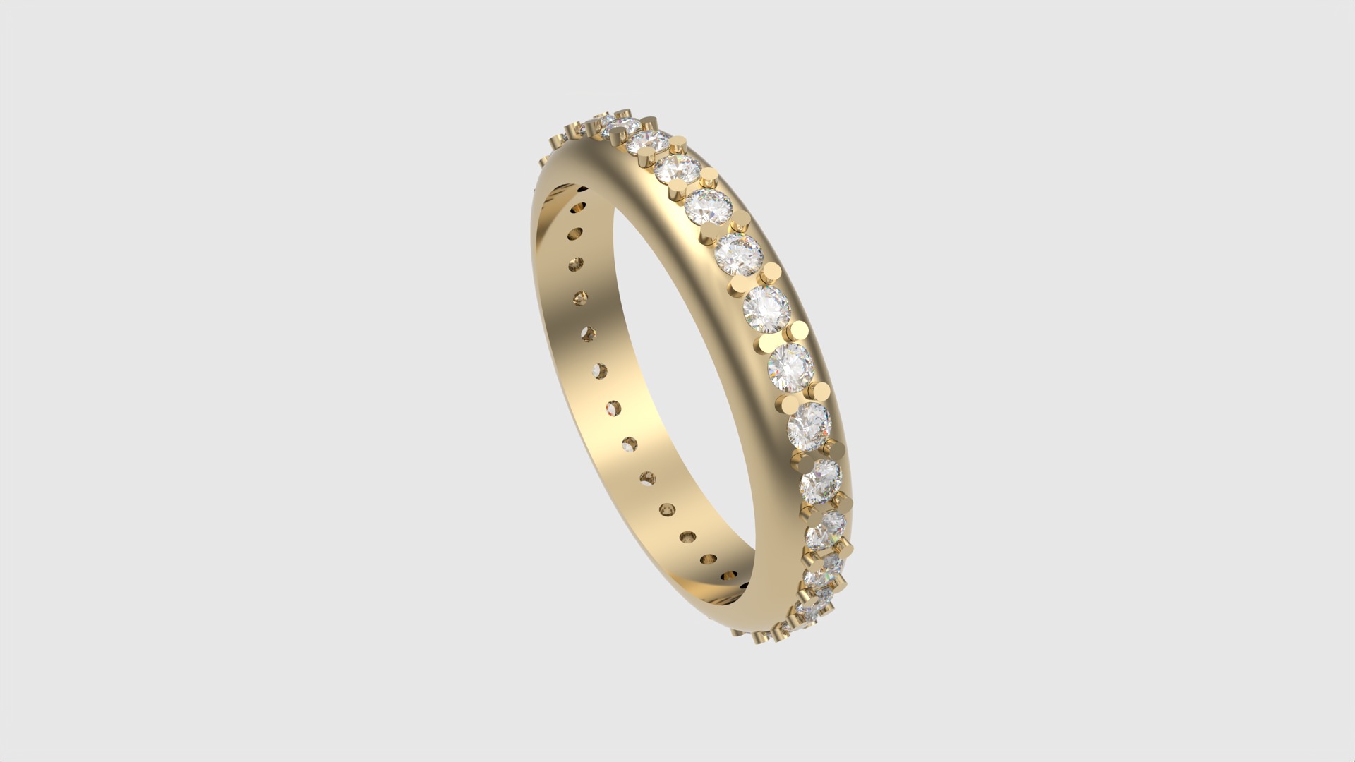 Classic Eternity Band with Prong Setting JDBCo 3D print model_28