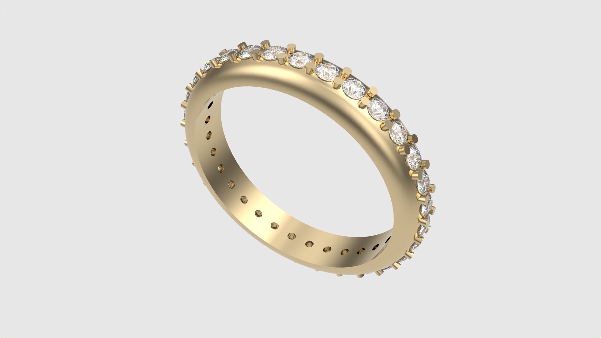Classic Eternity Band with Prong Setting JDBCo 3D print model_22