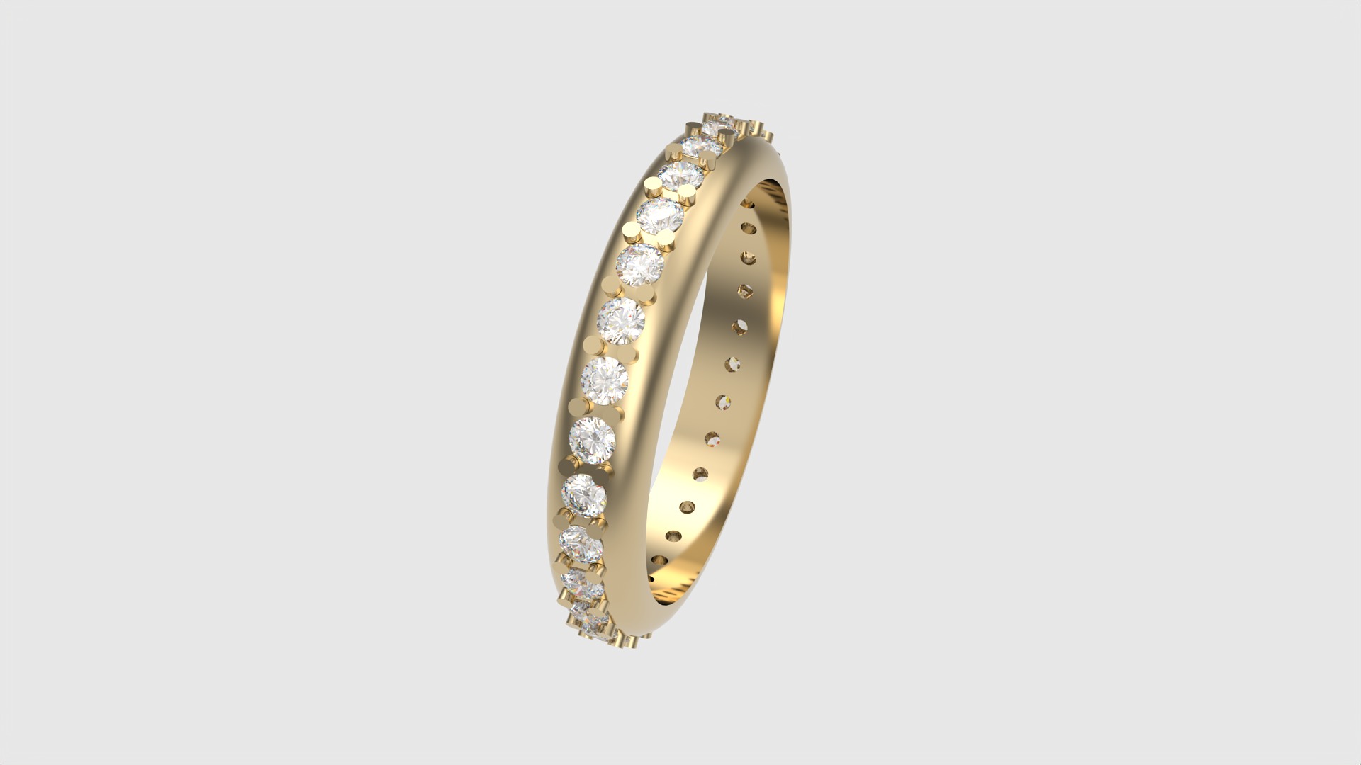 Classic Eternity Band with Prong Setting JDBCo 3D print model_26