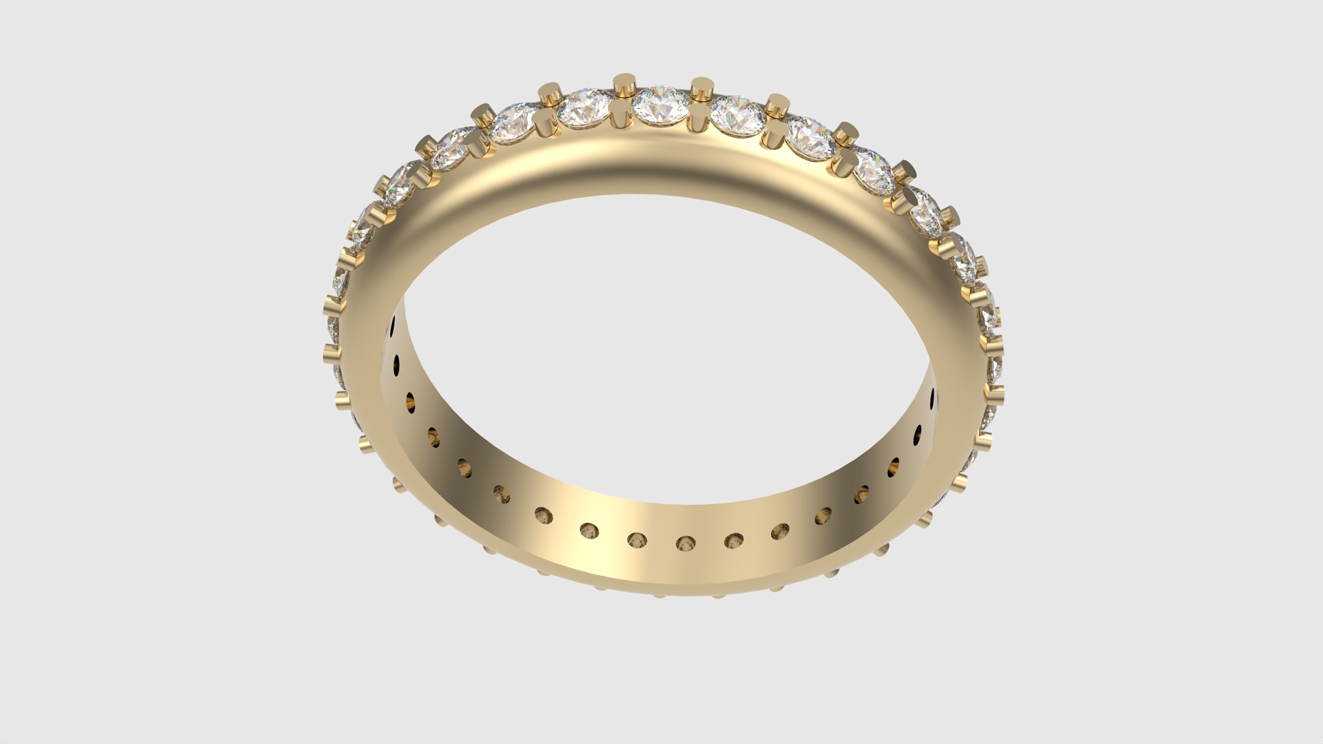 Classic Eternity Band with Prong Setting JDBCo 3D print model_23