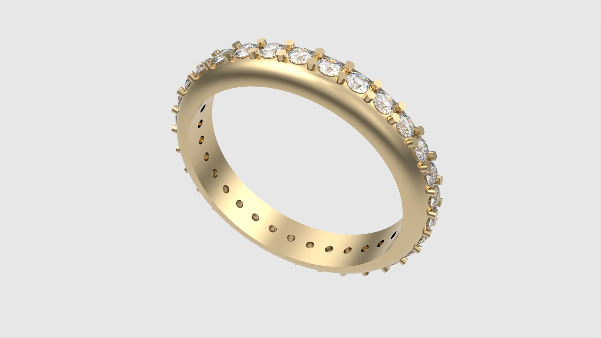 Classic Eternity Band with Prong Setting JDBCo 3D print model_15