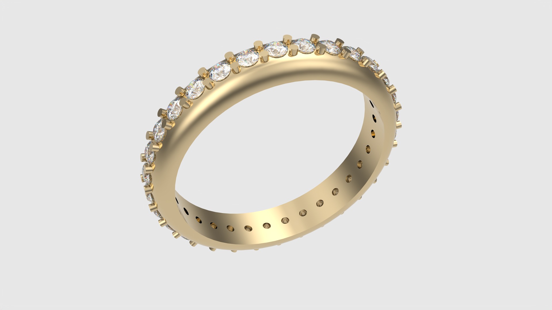 Classic Eternity Band with Prong Setting JDBCo 3D print model_24