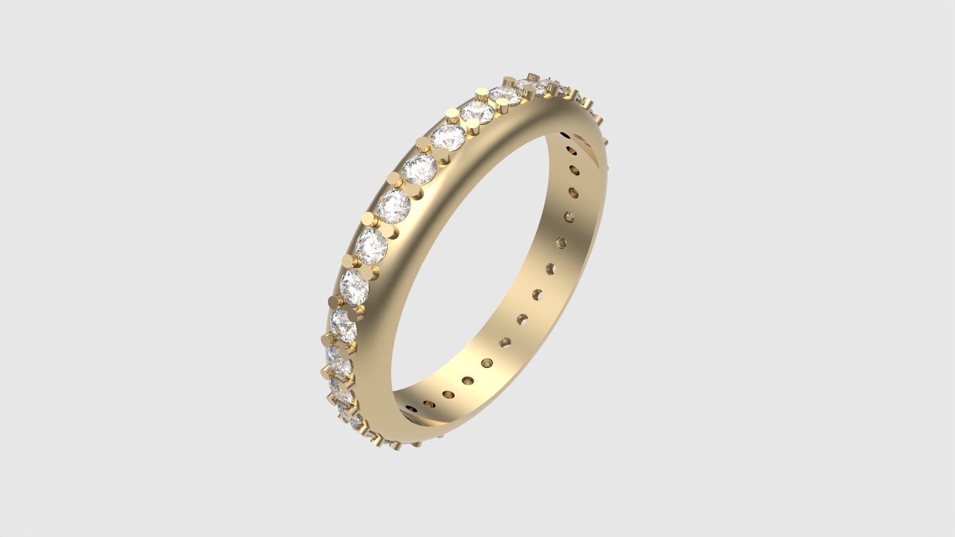 Classic Eternity Band with Prong Setting JDBCo 3D print model_18