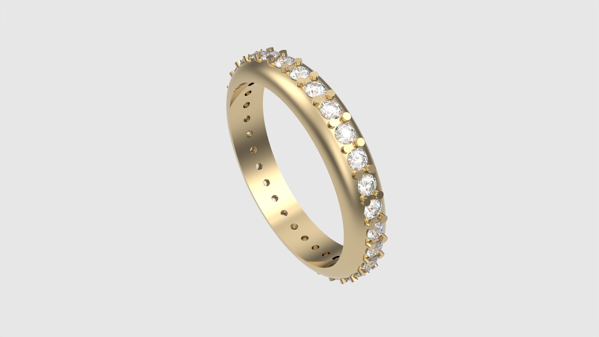 Classic Eternity Band with Prong Setting JDBCo 3D print model_21