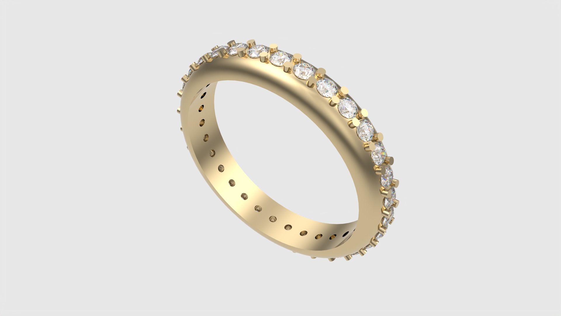 Classic Eternity Band with Prong Setting JDBCo 3D print model_29