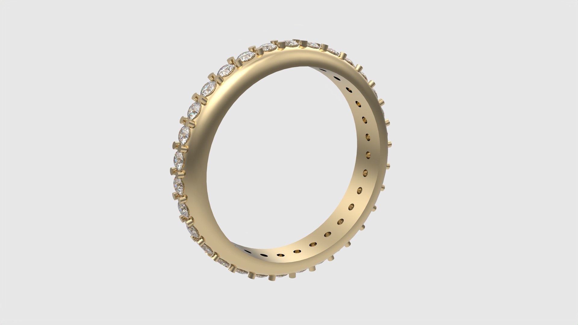 Classic Eternity Band with Prong Setting JDBCo 3D print model_3