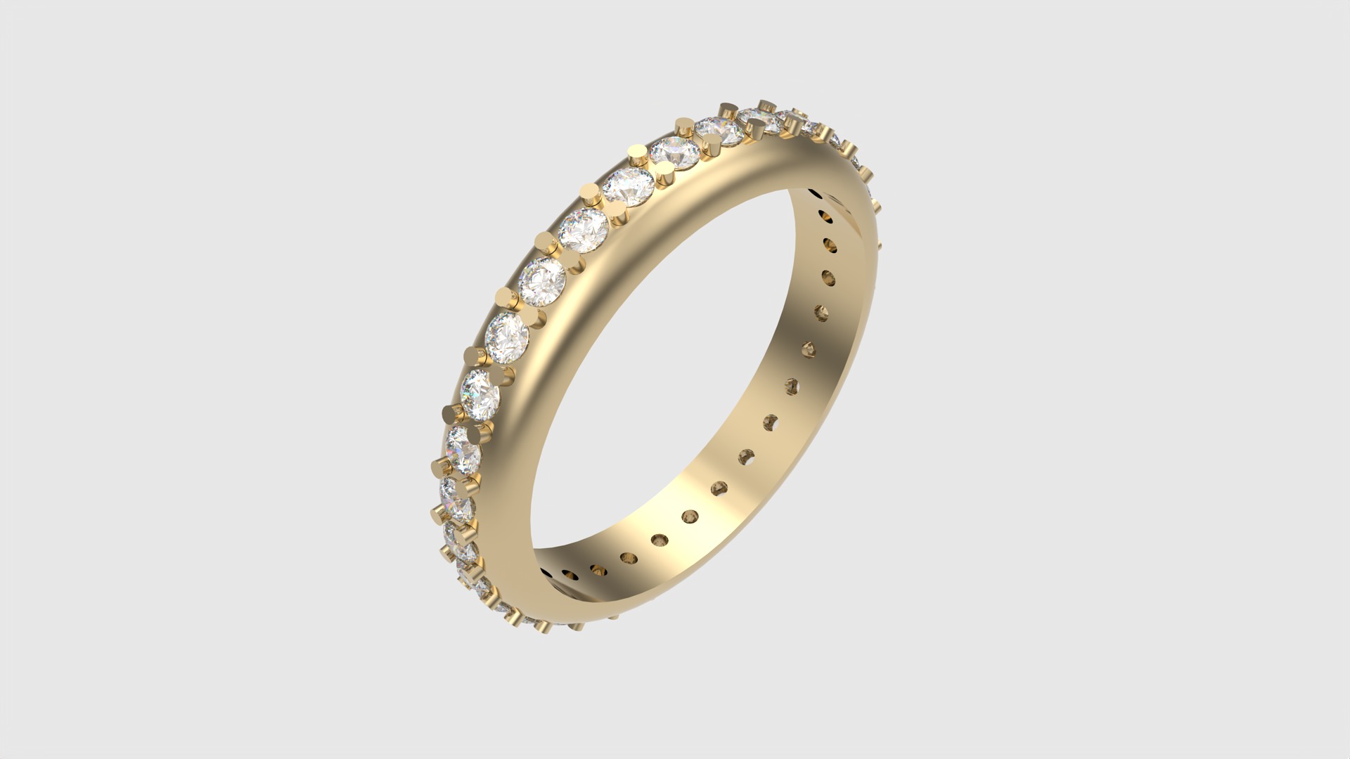 Classic Eternity Band with Prong Setting JDBCo 3D print model_25