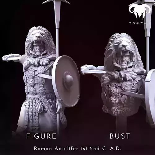 Bundle - Roman Aquilifer 1st-2nd CAD The last Stand 3D print model