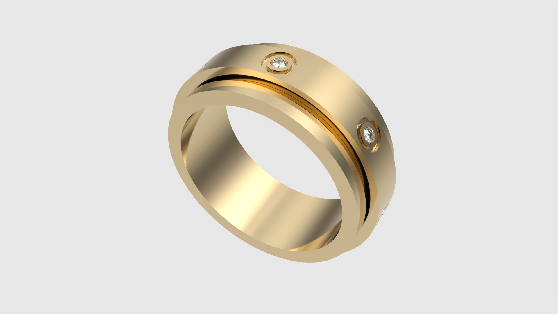 Ring with Rotating Center JDBCo 3D print model_22