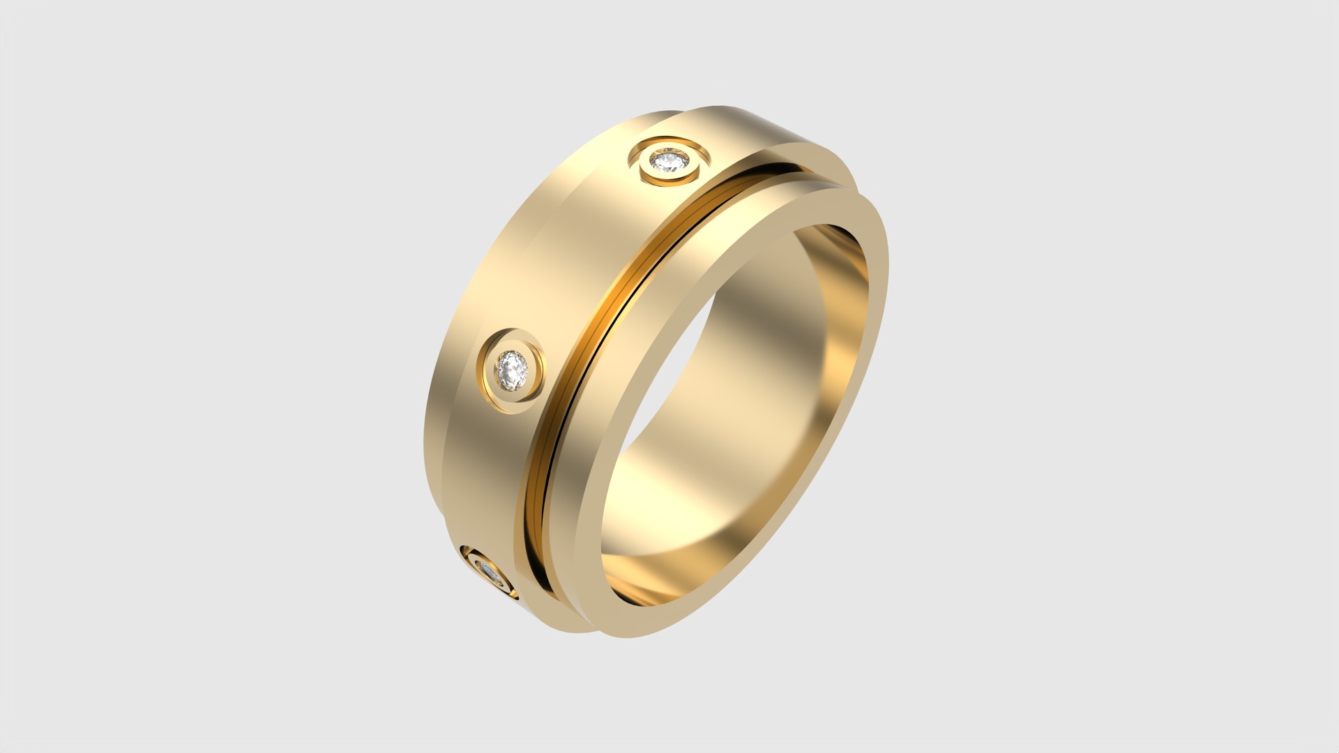 Ring with Rotating Center JDBCo 3D print model_18