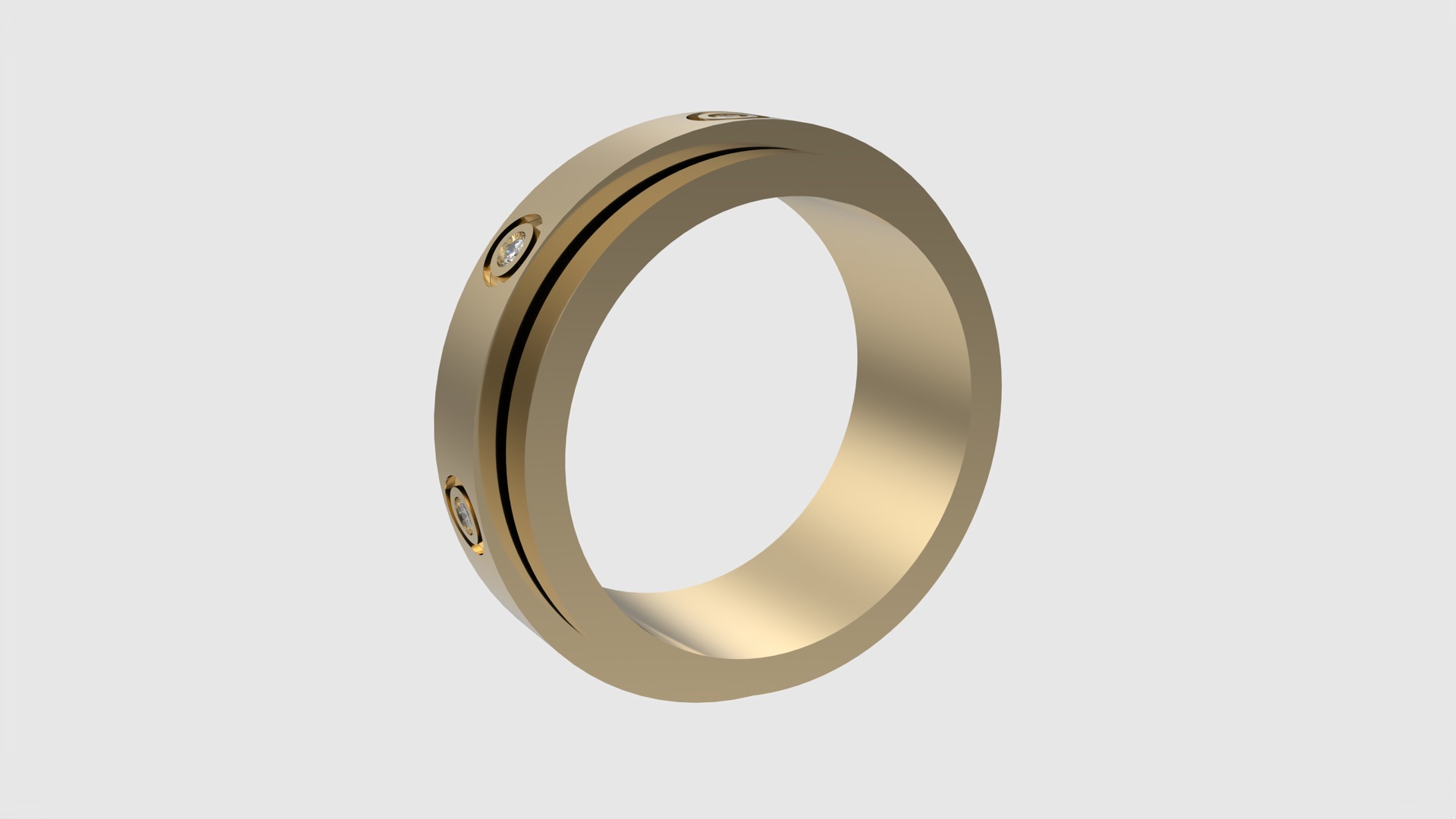 Ring with Rotating Center JDBCo 3D print model_3