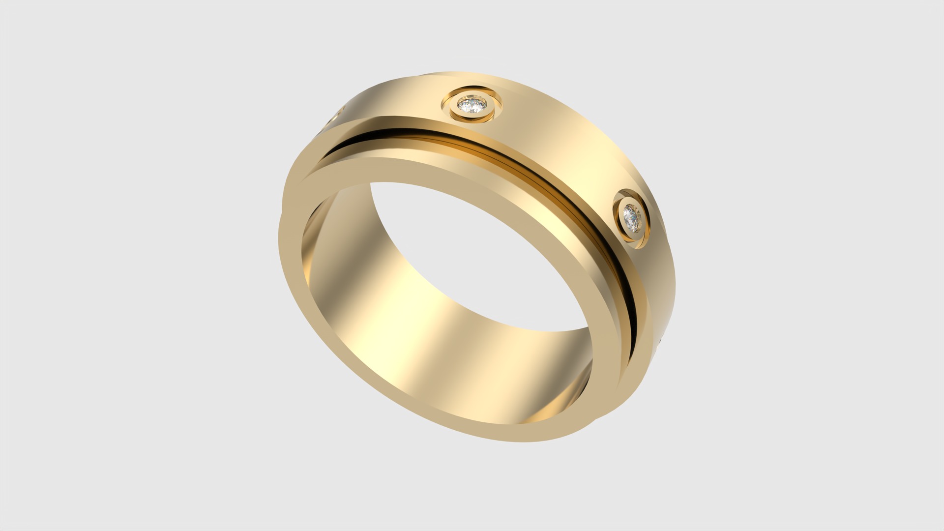 Ring with Rotating Center JDBCo 3D print model_15