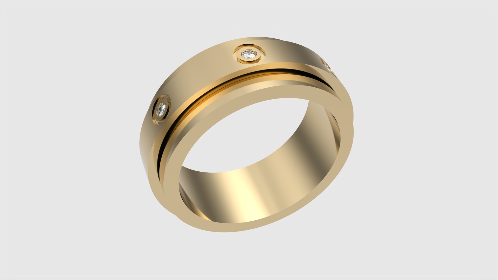 Ring with Rotating Center JDBCo 3D print model_24
