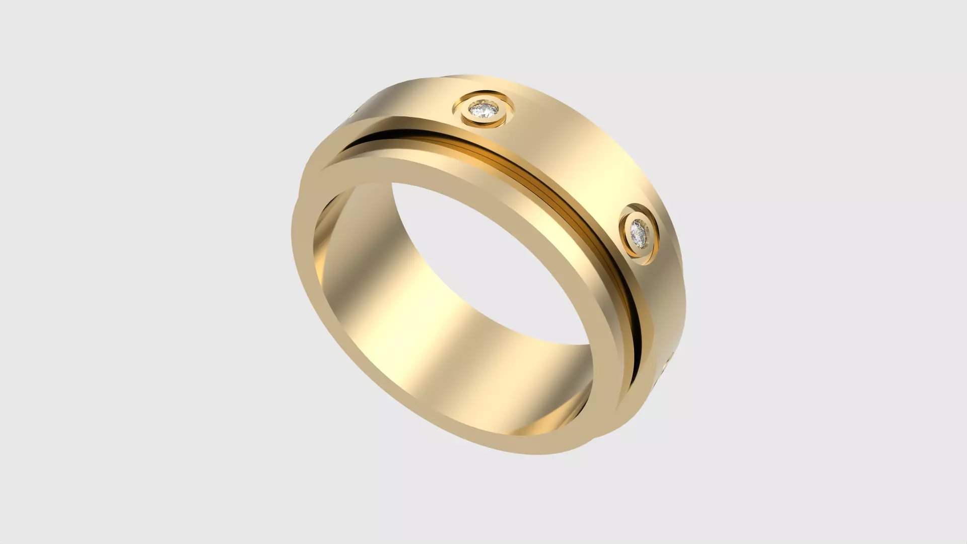 Ring with Rotating Center JDBCo 3D print model_0