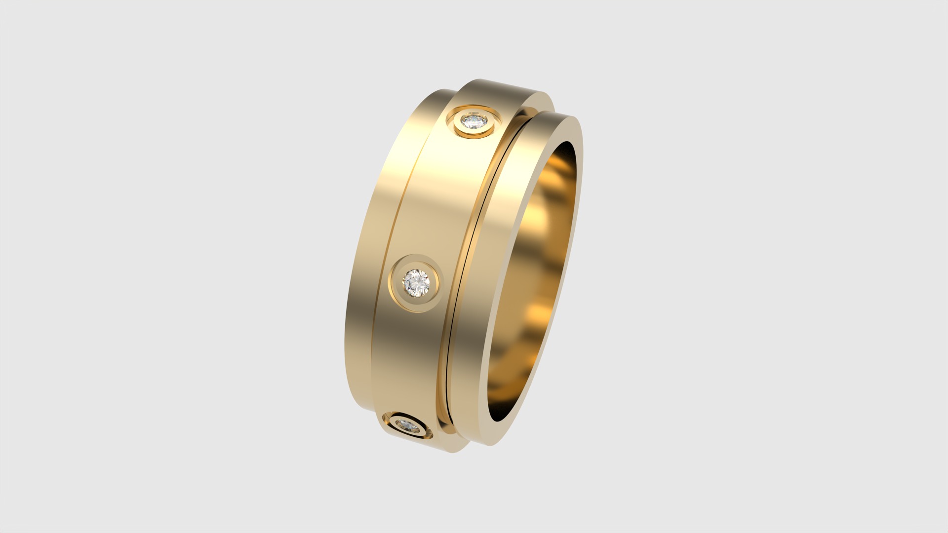 Ring with Rotating Center JDBCo 3D print model_26