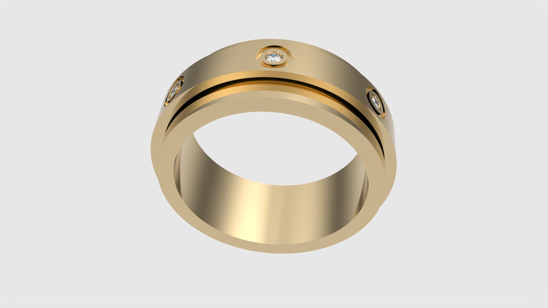 Ring with Rotating Center JDBCo 3D print model_23
