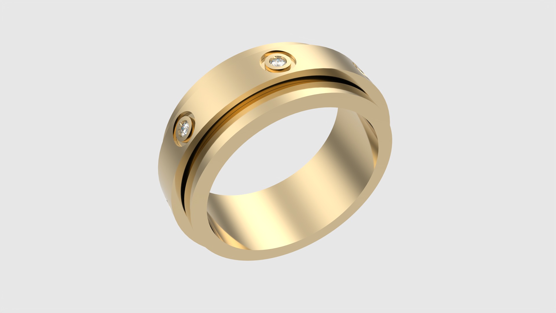 Ring with Rotating Center JDBCo 3D print model_17