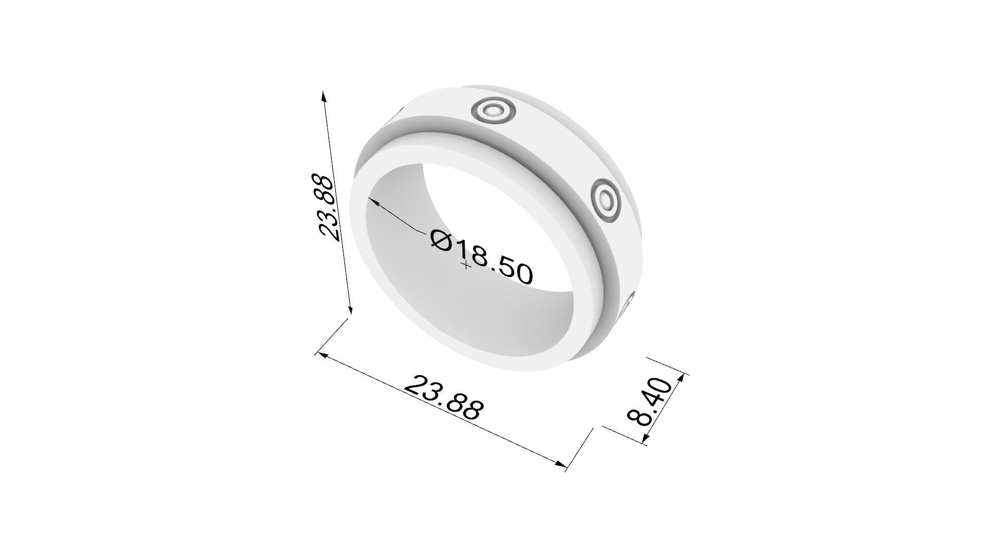 Ring with Rotating Center JDBCo 3D print model_1