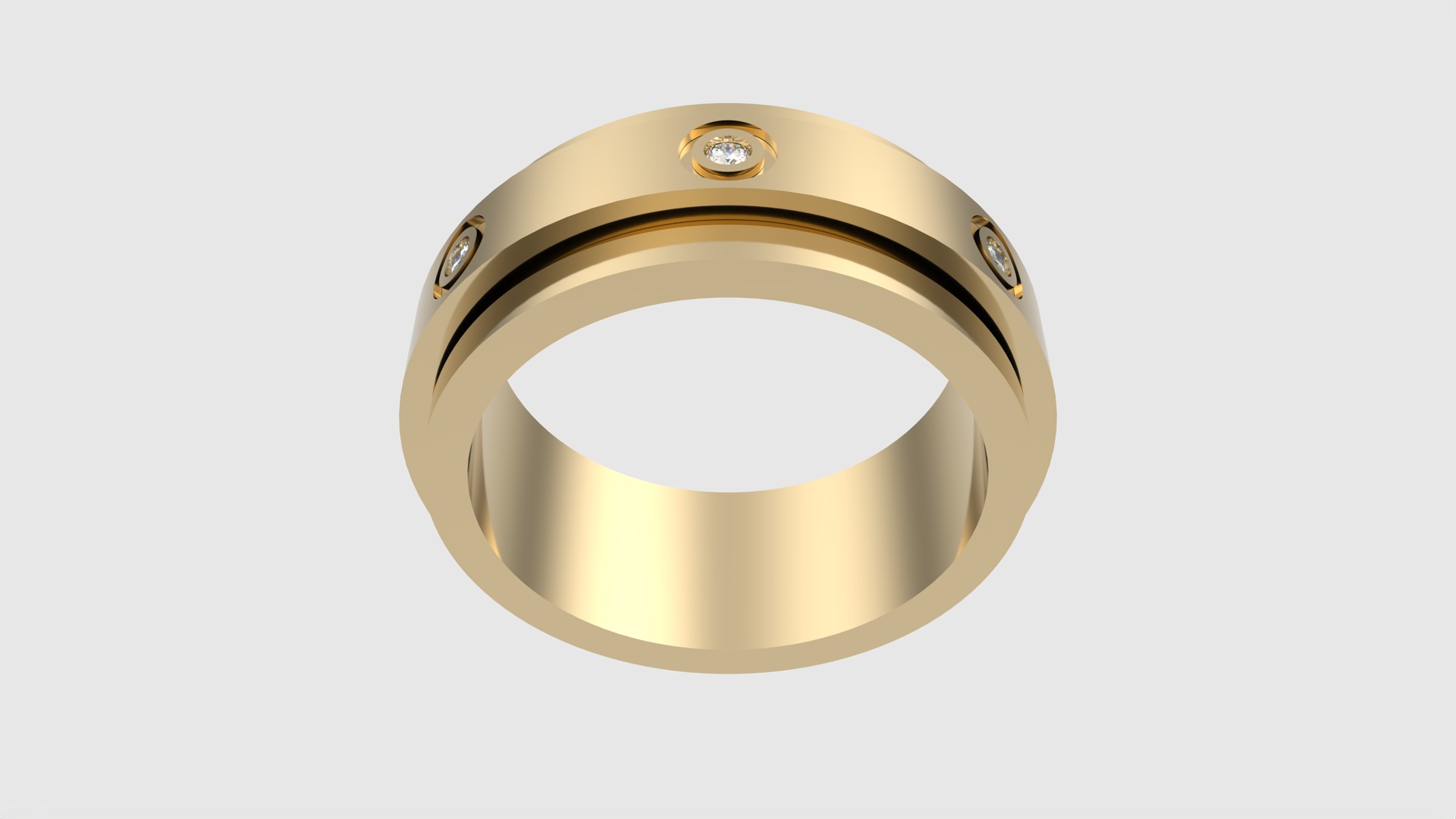 Ring with Rotating Center JDBCo 3D print model_16