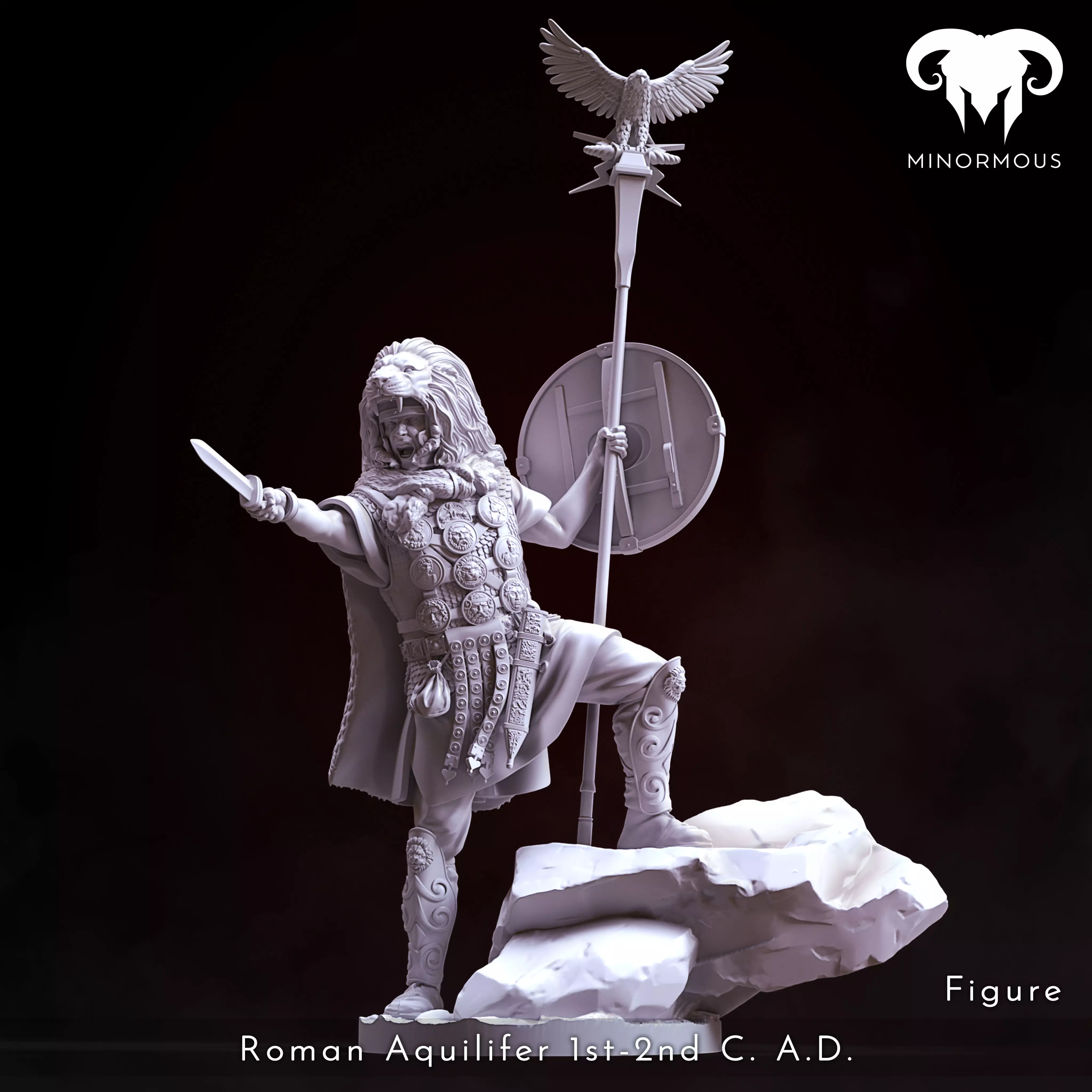 Figure - Roman Aquilifer 1st-2nd CAD The Protector 3D print model_0