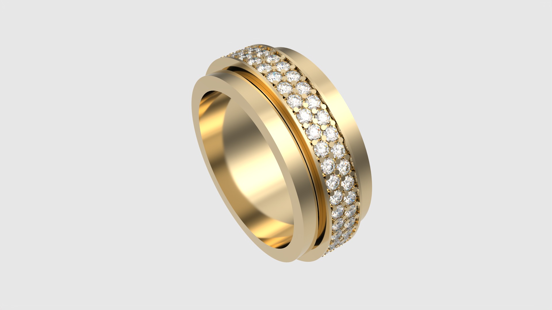 Rotating Center Ring with Sparkling Accents JDBCo 3D print model_21