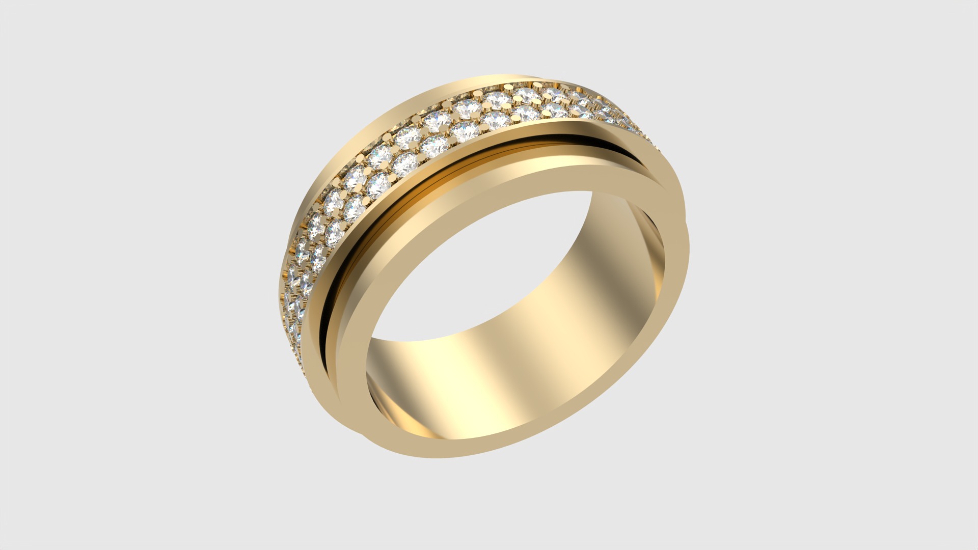 Rotating Center Ring with Sparkling Accents JDBCo 3D print model_17