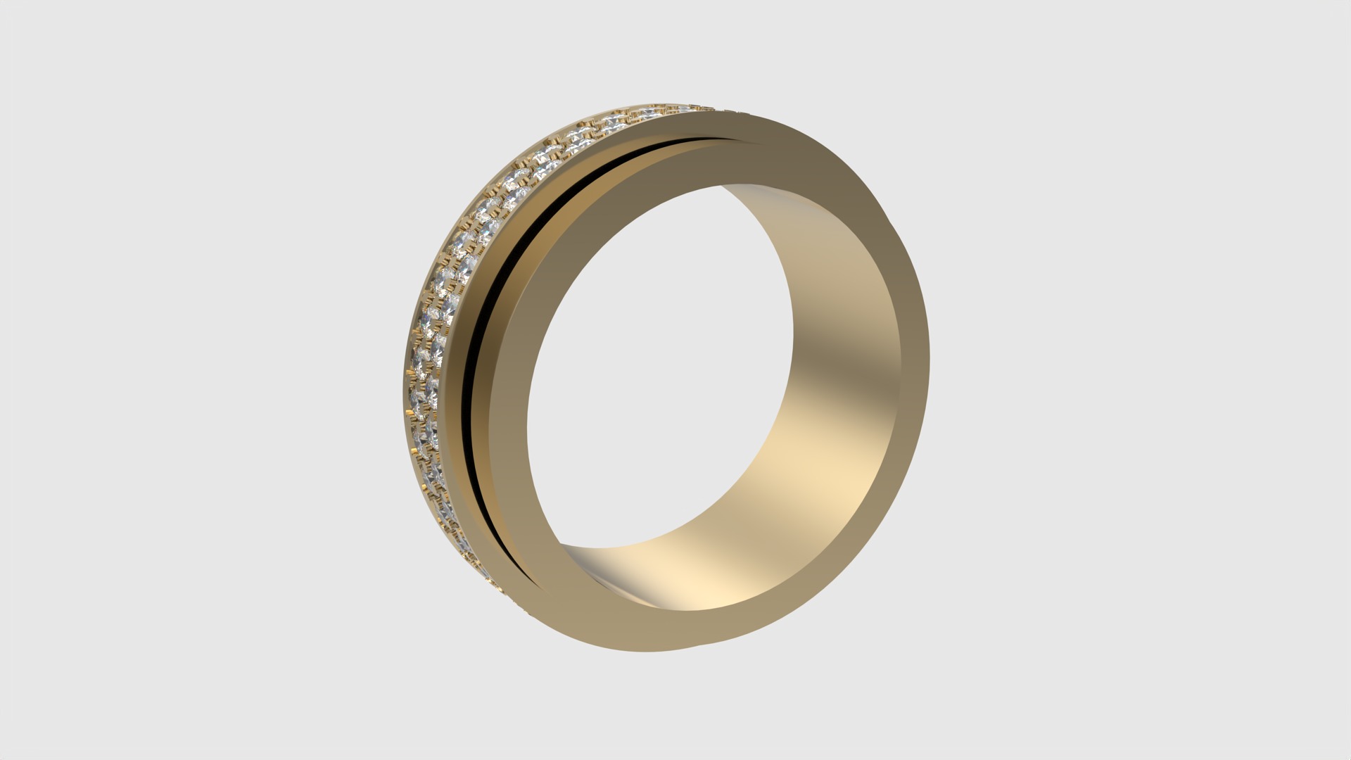 Rotating Center Ring with Sparkling Accents JDBCo 3D print model_3