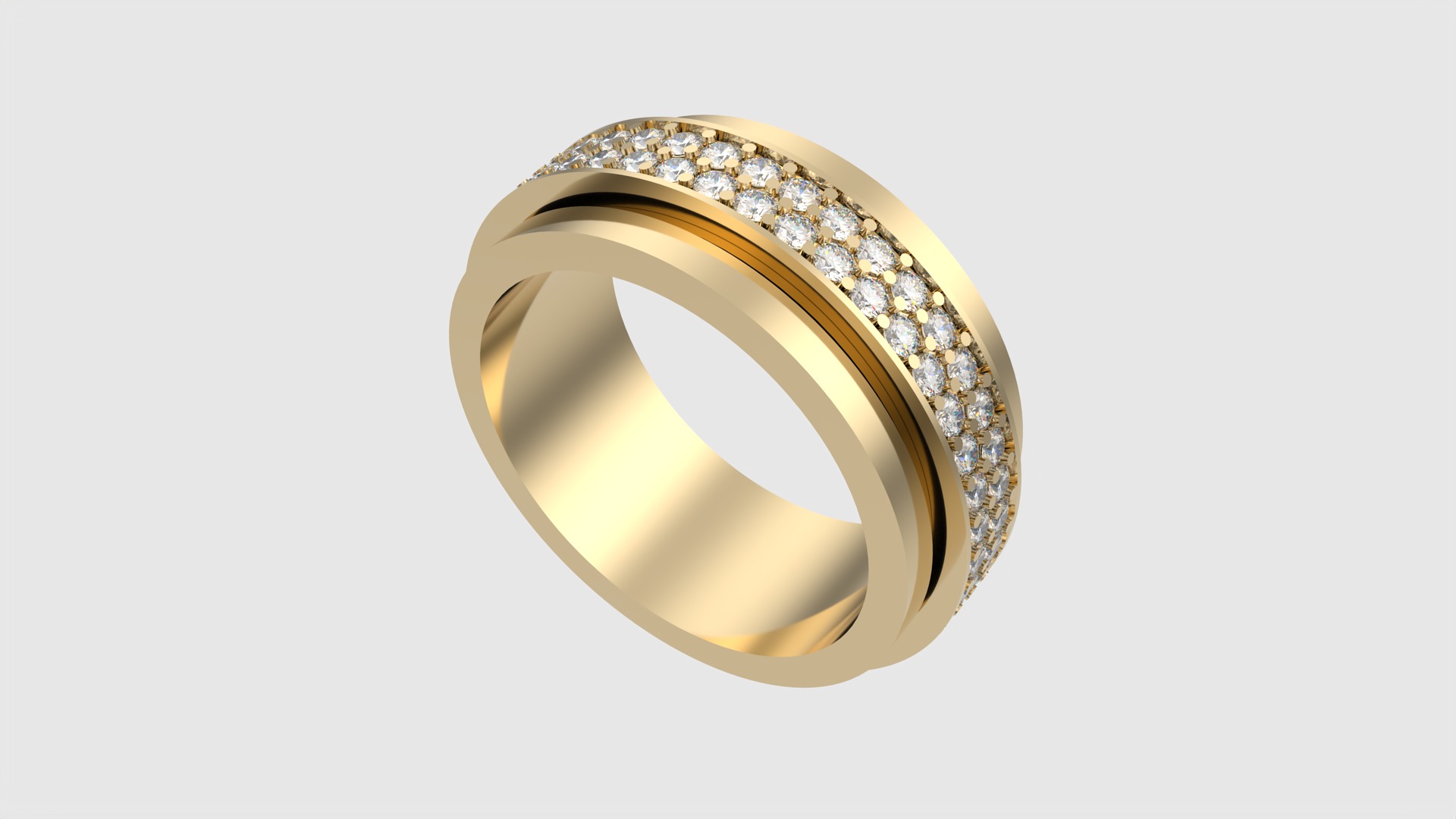 Rotating Center Ring with Sparkling Accents JDBCo 3D print model_29