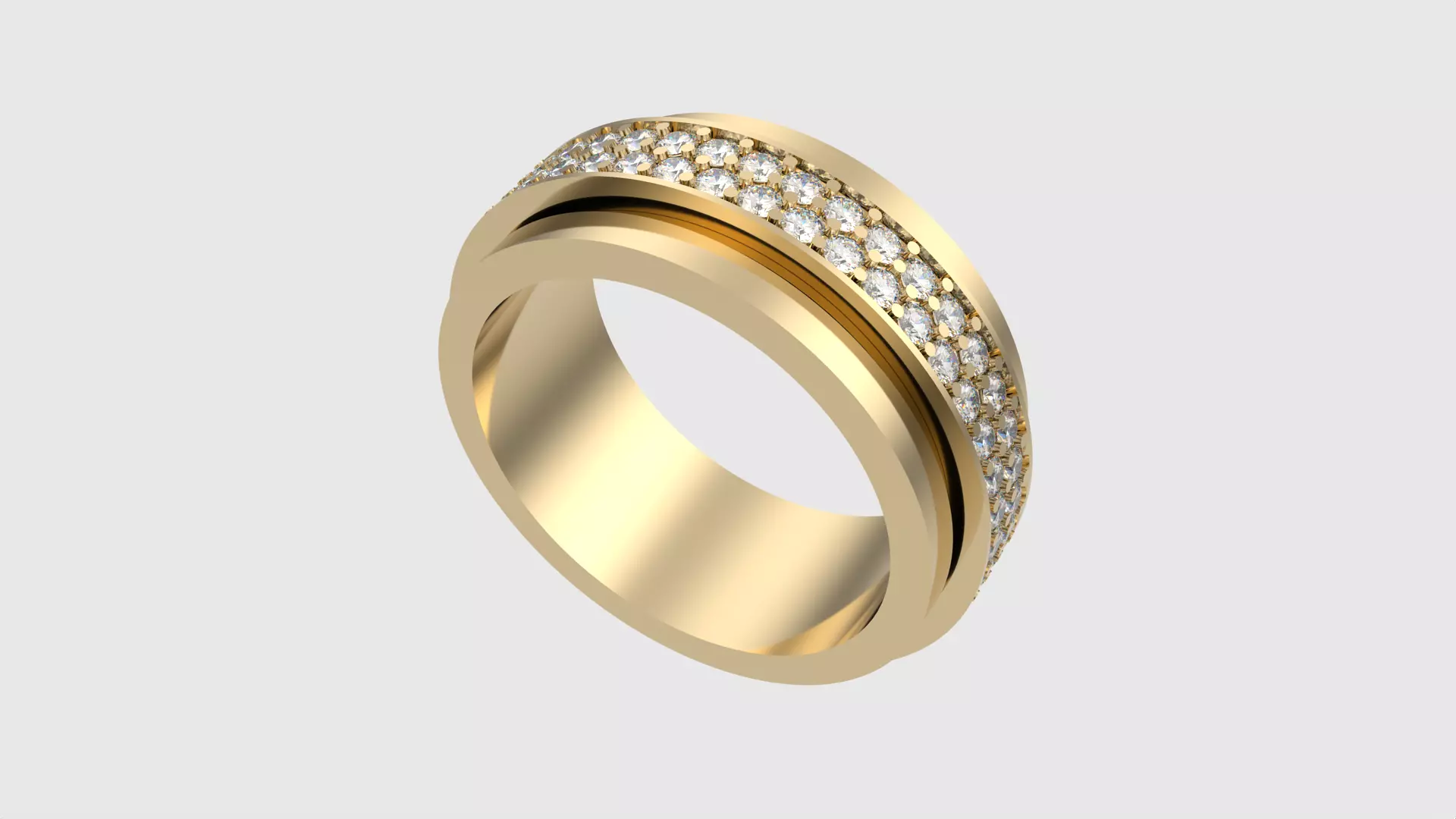 Rotating Center Ring with Sparkling Accents JDBCo 3D print model_0