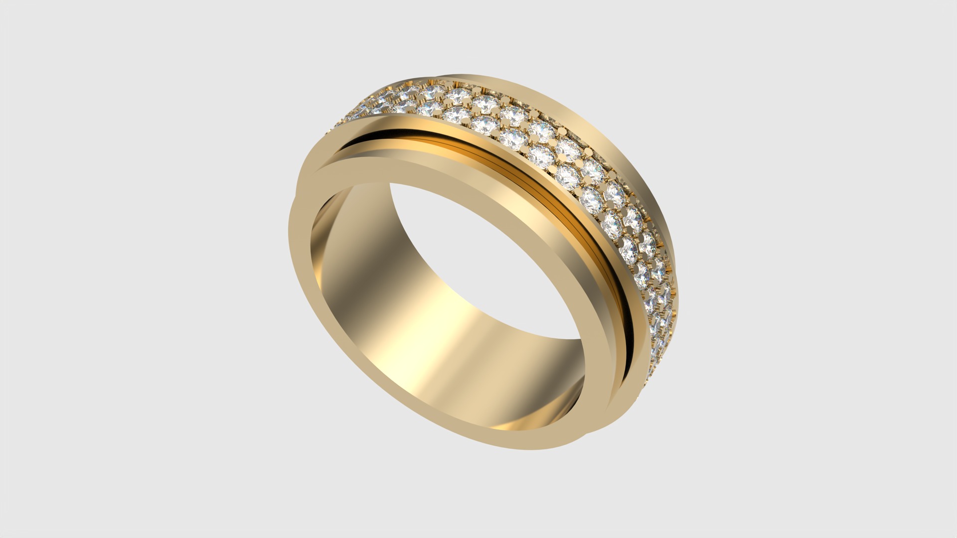 Rotating Center Ring with Sparkling Accents JDBCo 3D print model_22