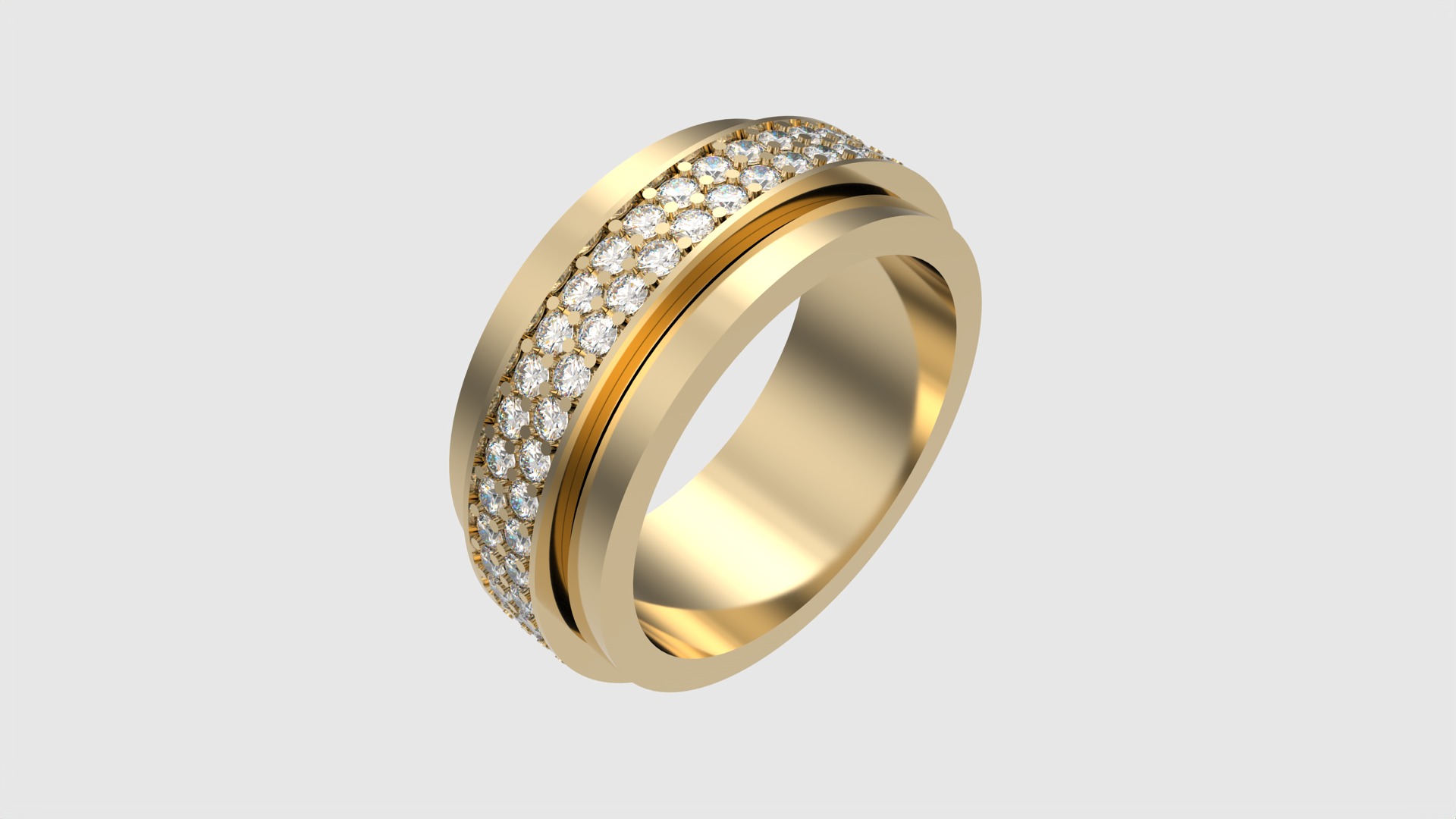 Rotating Center Ring with Sparkling Accents JDBCo 3D print model_25