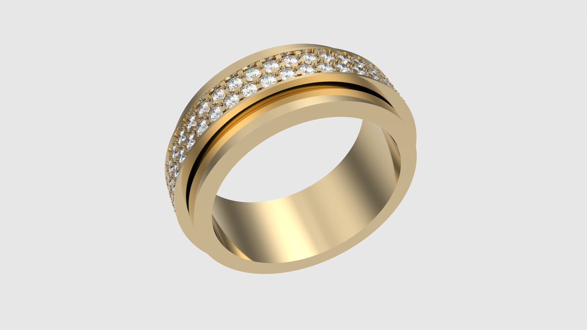 Rotating Center Ring with Sparkling Accents JDBCo 3D print model_24
