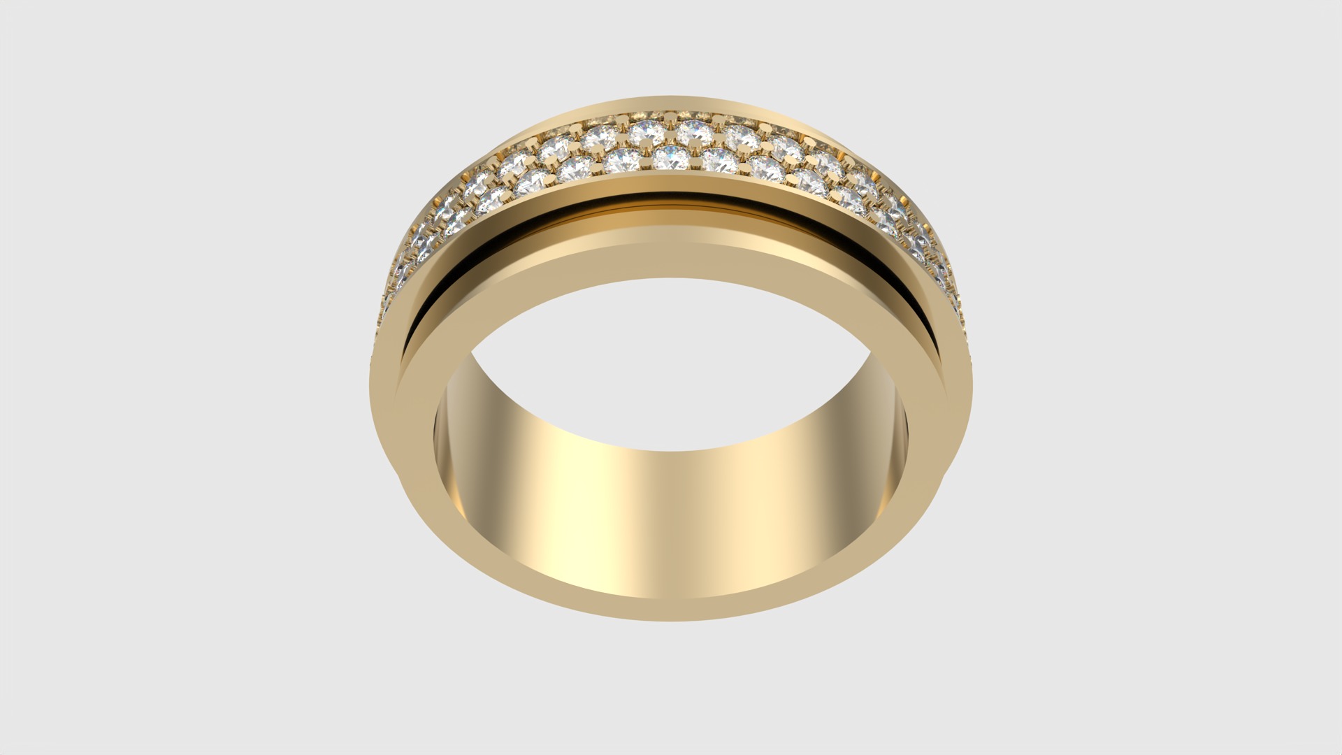 Rotating Center Ring with Sparkling Accents JDBCo 3D print model_16