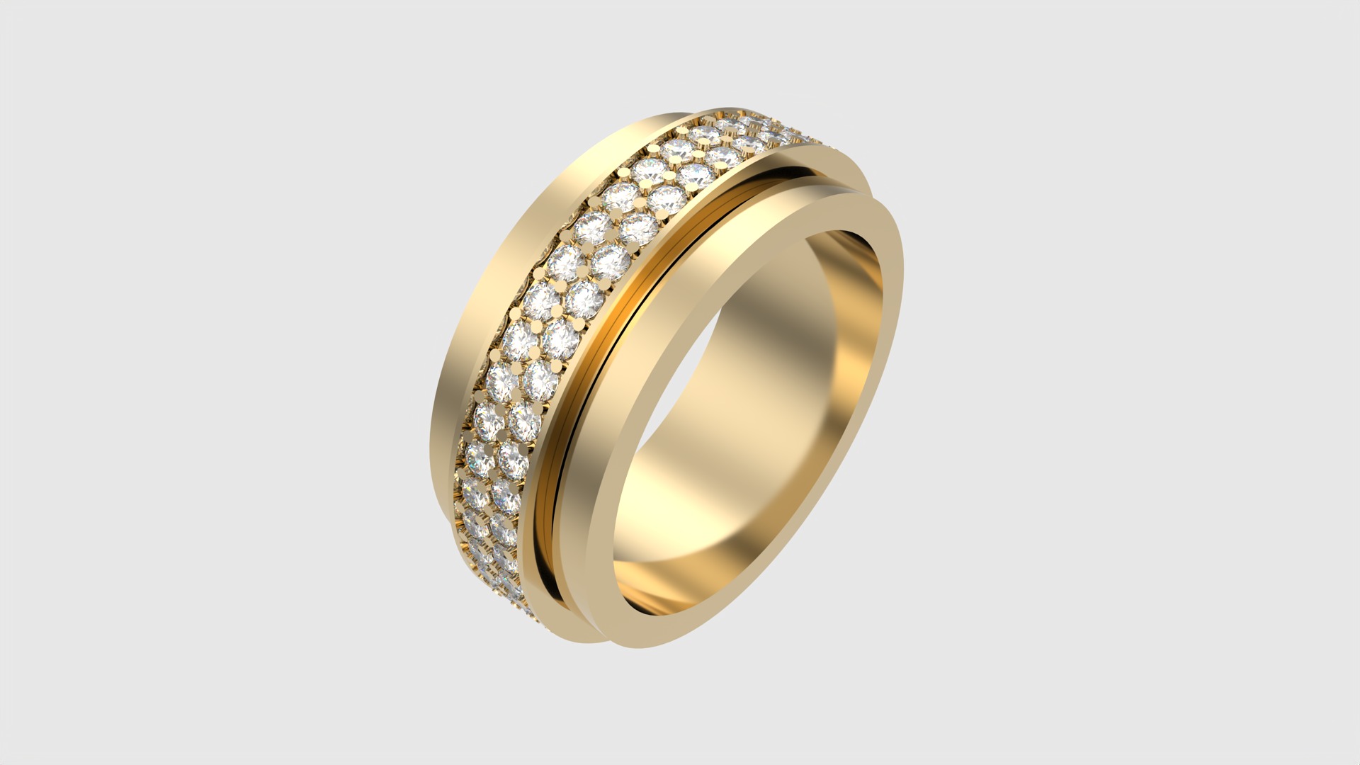 Rotating Center Ring with Sparkling Accents JDBCo 3D print model_18