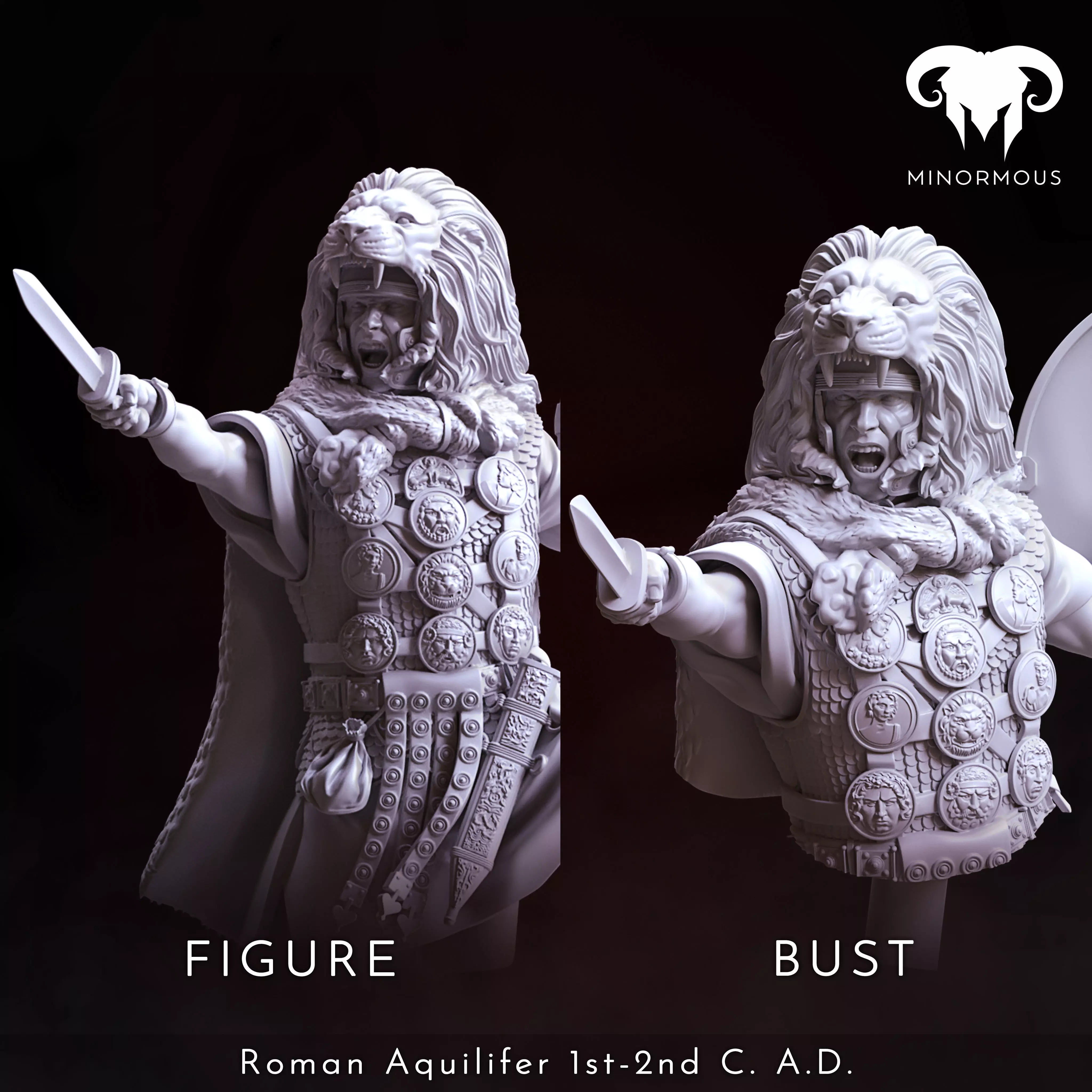 Bundle - Roman Aquilifer 1st-2nd CAD The Protector 3D print model_0