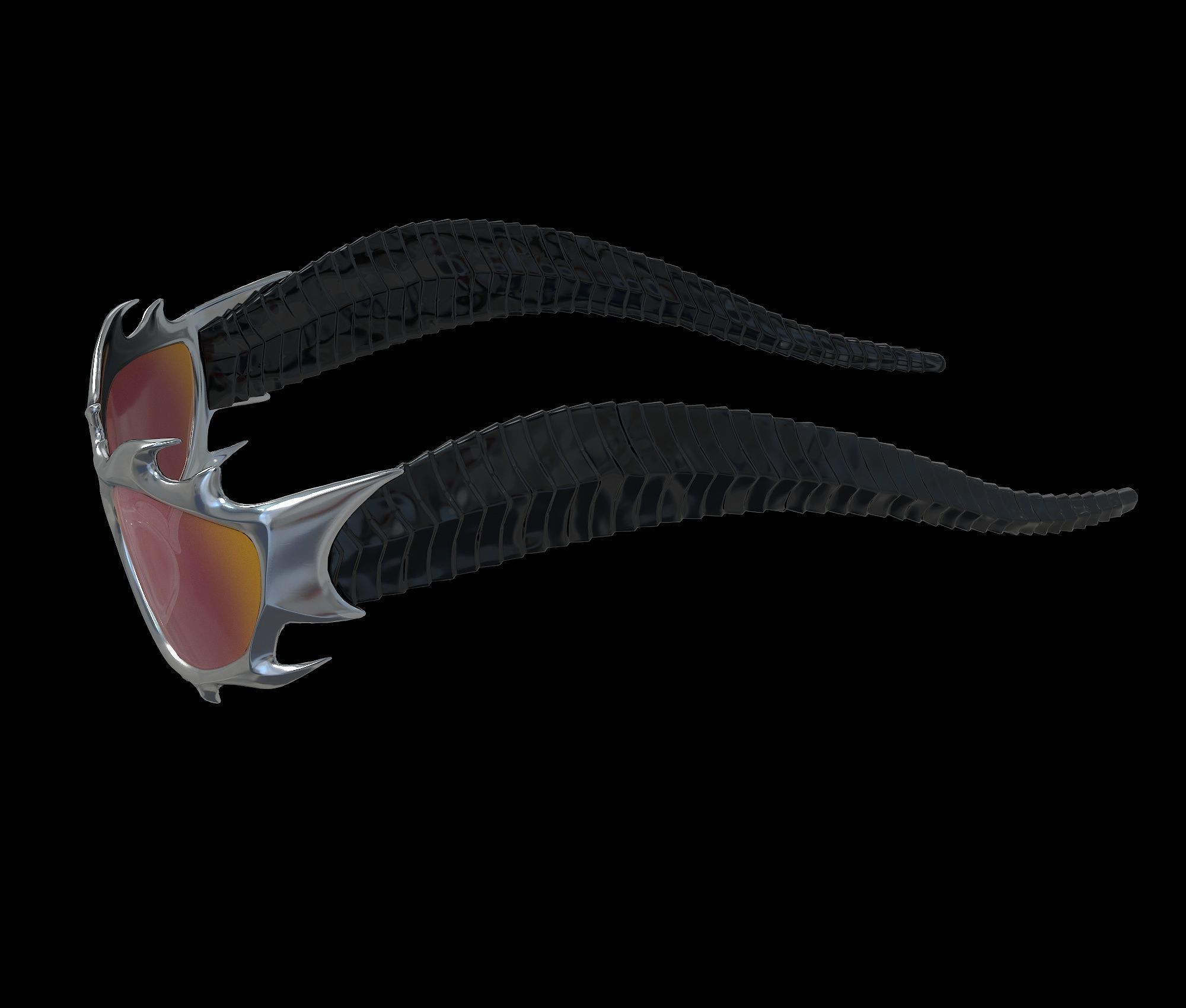 Gentle Monster x Tekken 8 Sunglasses Low-poly 3D model_11