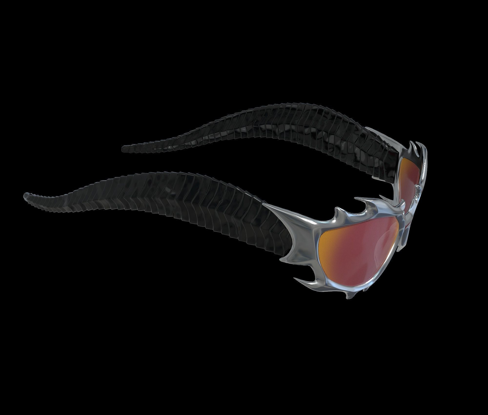 Gentle Monster x Tekken 8 Sunglasses Low-poly 3D model_4
