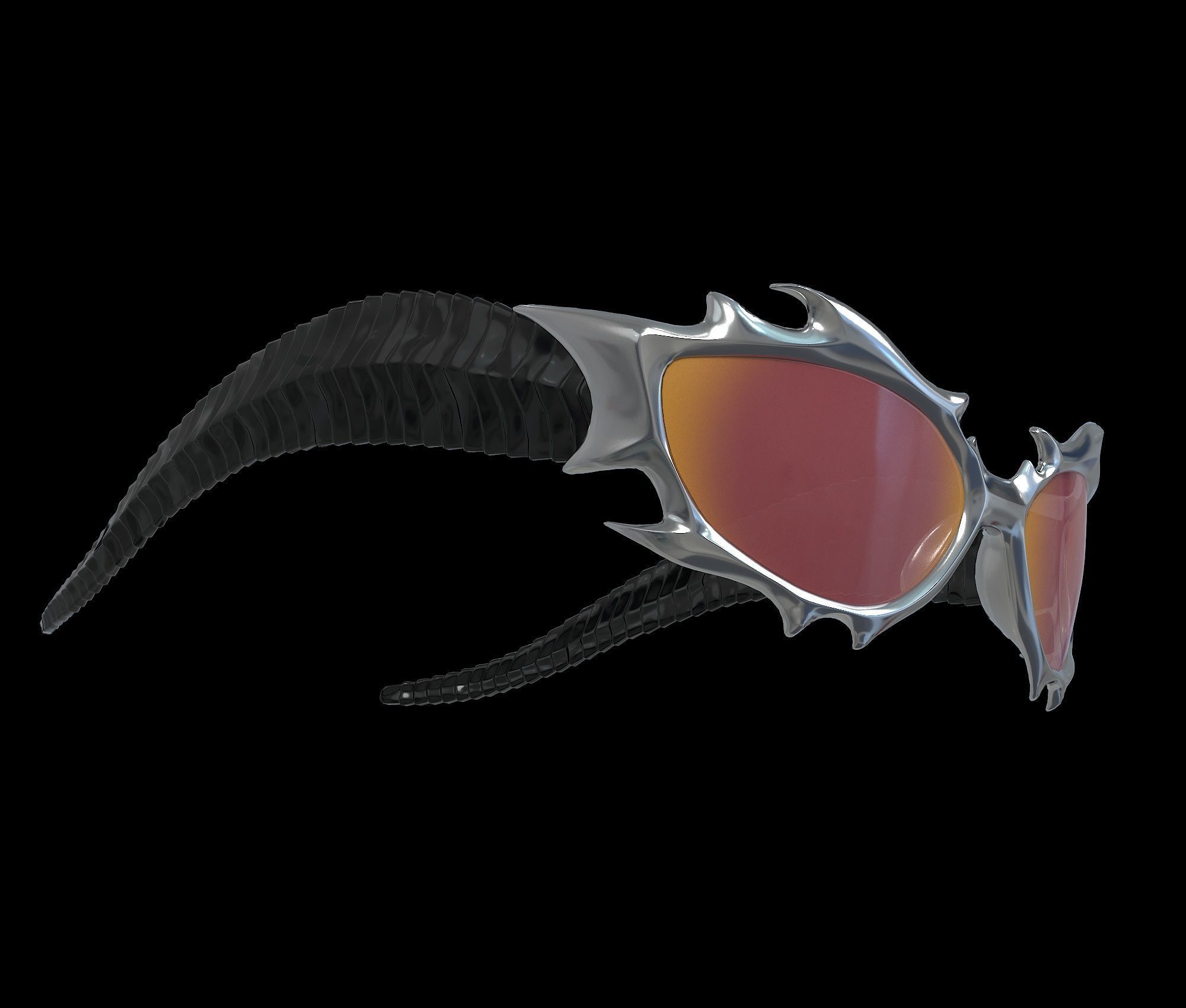 Gentle Monster x Tekken 8 Sunglasses Low-poly 3D model_9